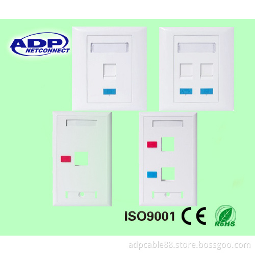 Double Port Network RJ45 Face Plate Price Per PCS